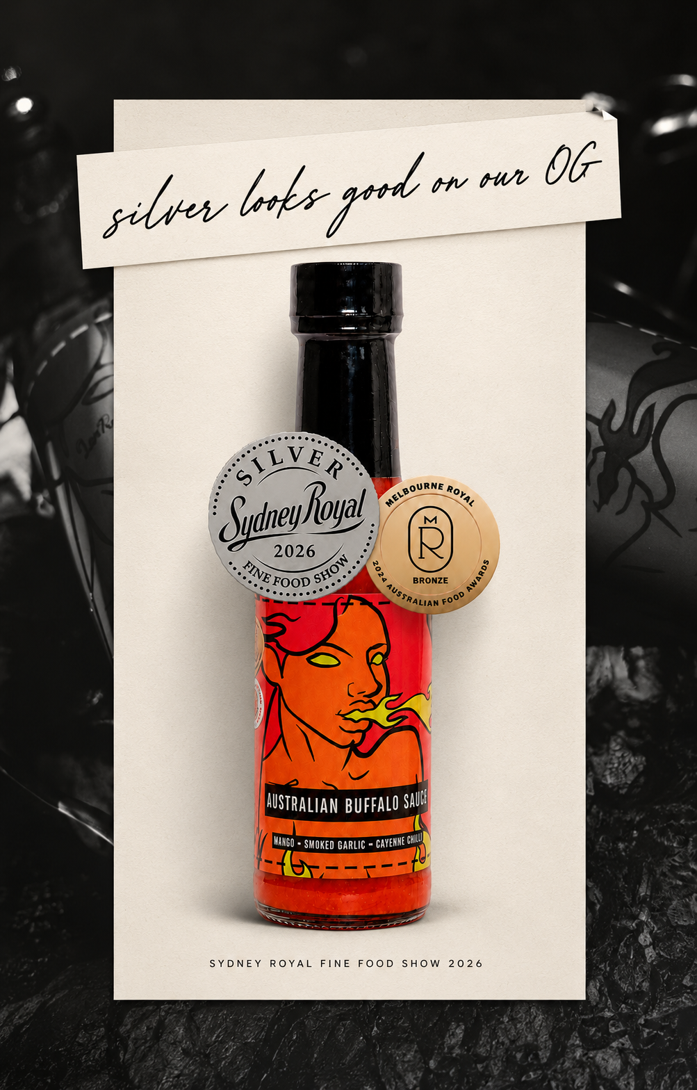 Australian Buffalo Sauce | Mango, Smoked Garlic & Cayenne Buffalo Sauce