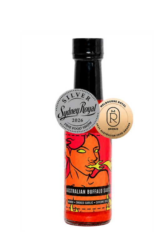 Australian Buffalo Sauce | Mango, Smoked Garlic & Cayenne Buffalo Sauce