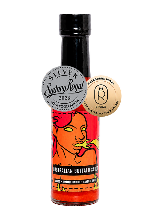 Australian Buffalo Sauce | Mango, Smoked Garlic & Cayenne Buffalo Sauce