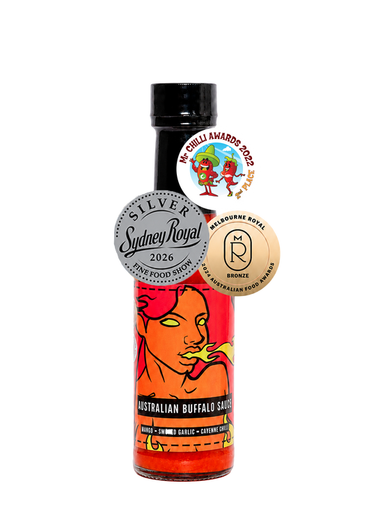 Australian Buffalo Sauce | Mango, Smoked Garlic & Cayenne Buffalo Sauce